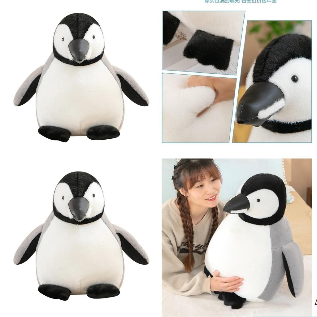 Adorable Plush Penguin Soft Toy With Custom Logo Options In Charming Grey Color