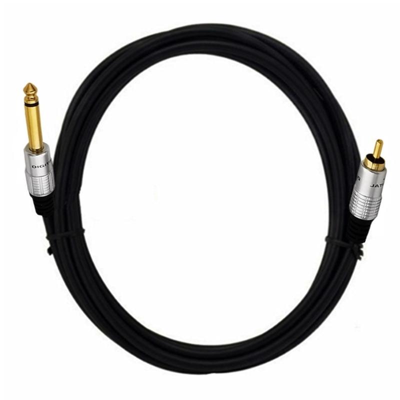 RCA To 1/4" Audio Cable 6.35mm Mono Plug Male To RCA Male Cable For Camera Headphone Instrument Amplifier Speaker Phone