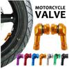 2PCS Electric Vehicle Modified Tire Aluminum Alloy Valve Motorcycle Wheel Hub Valve Anti-leakage Right-angle Valve Nozzle