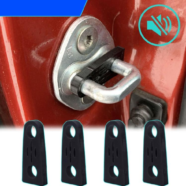 Car Sound Damper Door Lock Buffer Seal Deadener Quiet Buffer Rubber Pad Damping Protector Car Modification