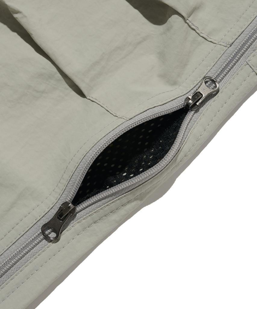 OTHERFITS Side Zipper Nylon Balloon Pants (Grey)