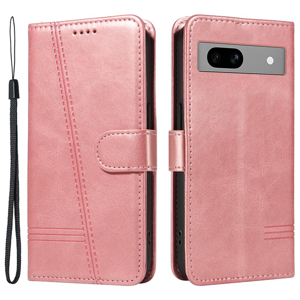 For Google Pixel 7a Case Wallet PU Leather Phone Cover with Stand View