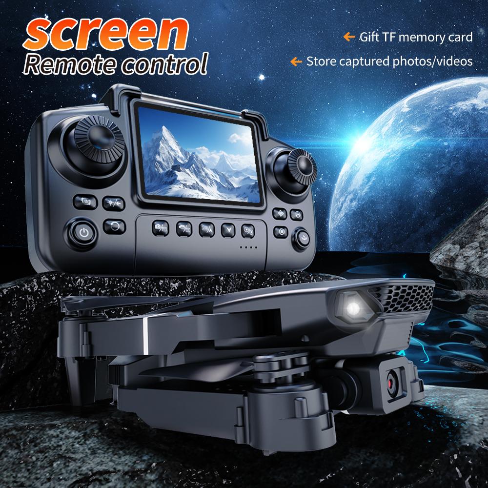 E88-S2 MAX upgraded version drone, with screen control, dual cameras, obstacle avoidance, brushless motor, folding arms, USB rec