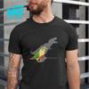 T-rex Shadow Pineapple Conure Cockatiel Unisex T Shirts Parrot Bird Animal Tee Shirt Short Sleeve T-Shirts 100% Cotton Plus Size