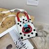 Cute Cartoon Dopamine Knit Crossbody Phone and Coin Bag