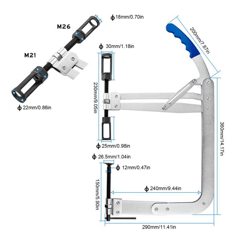 Automotive Spring Compressor Tool Repair Car Engine Valve Spring Tool Carbon Steel Compressor Automotive Maintenance Spring
