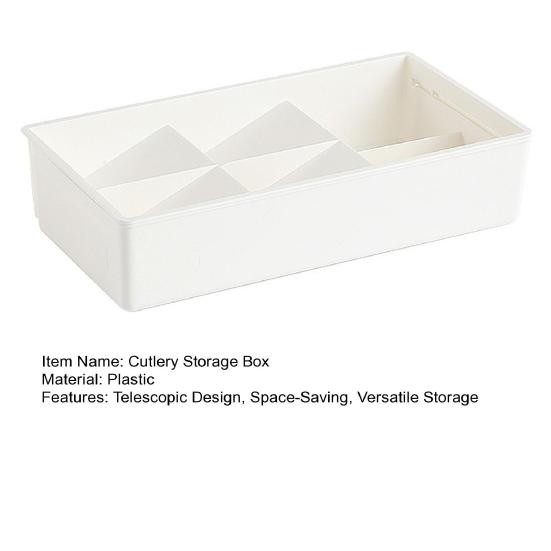 Organizator Extensibil pentru Sertar Tavă Ajustabilă pentru Ustensile de Bucătărie și Tacâmuri cu Divizoare Detașabile Cutie de Depozitare Multifuncțională pentru Casă Baie