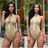 2026 Women Zipper One Piece Bathing Suit, Sexy Push Up Slimming Swimwear