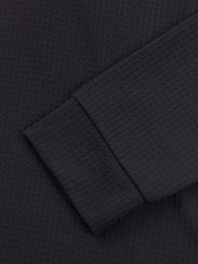 Men's European & American Style V-Neck Waffle Top - Breathable Autumn Casual Wear with Hot Buckle