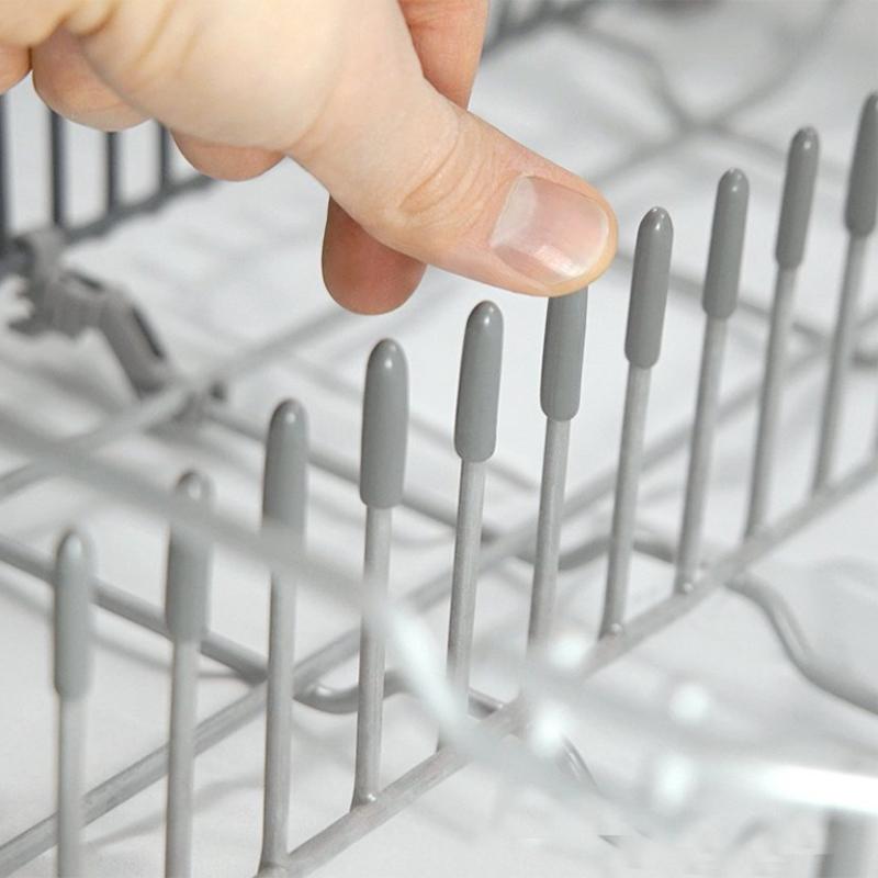 100 pezzi di tappi per cestello lavastoviglie, tappi di copertura flessibili, tappi terminali rotondi, manicotti protettivi per articoli taglienti per prevenire la collisione.