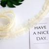 5 Yards/lot Black Gray Elastic Bilateral Lace Trim Ruffle DIY Lace Ribbon 2.5cm Width
