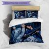 3pcs Custom Name Era Dreams Printed Bedding Set Duvet Cover Closure Includes 1 Duvet Cover & 2 Pillowcases, Soft and Comfortable for All Seasons.