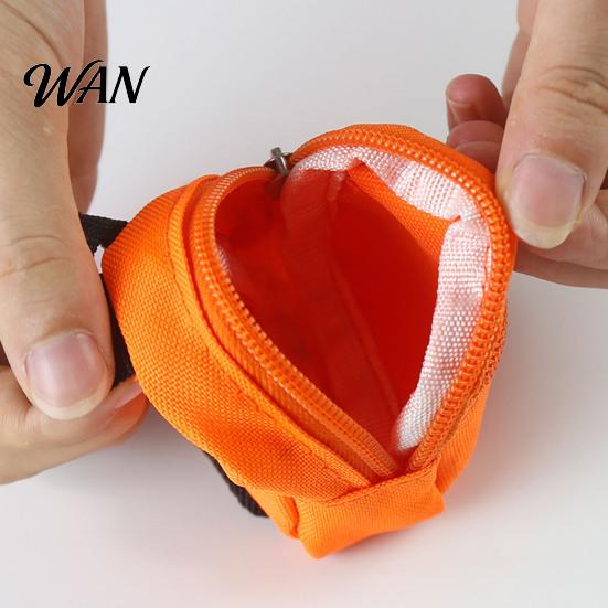 Small Zipper Pouch Mini Backpack Coin Purse, Scratch Resistant Zippered Compartment Doll Accessory Keychain Bag, Waterproof Oxford Cloth Earphone Case