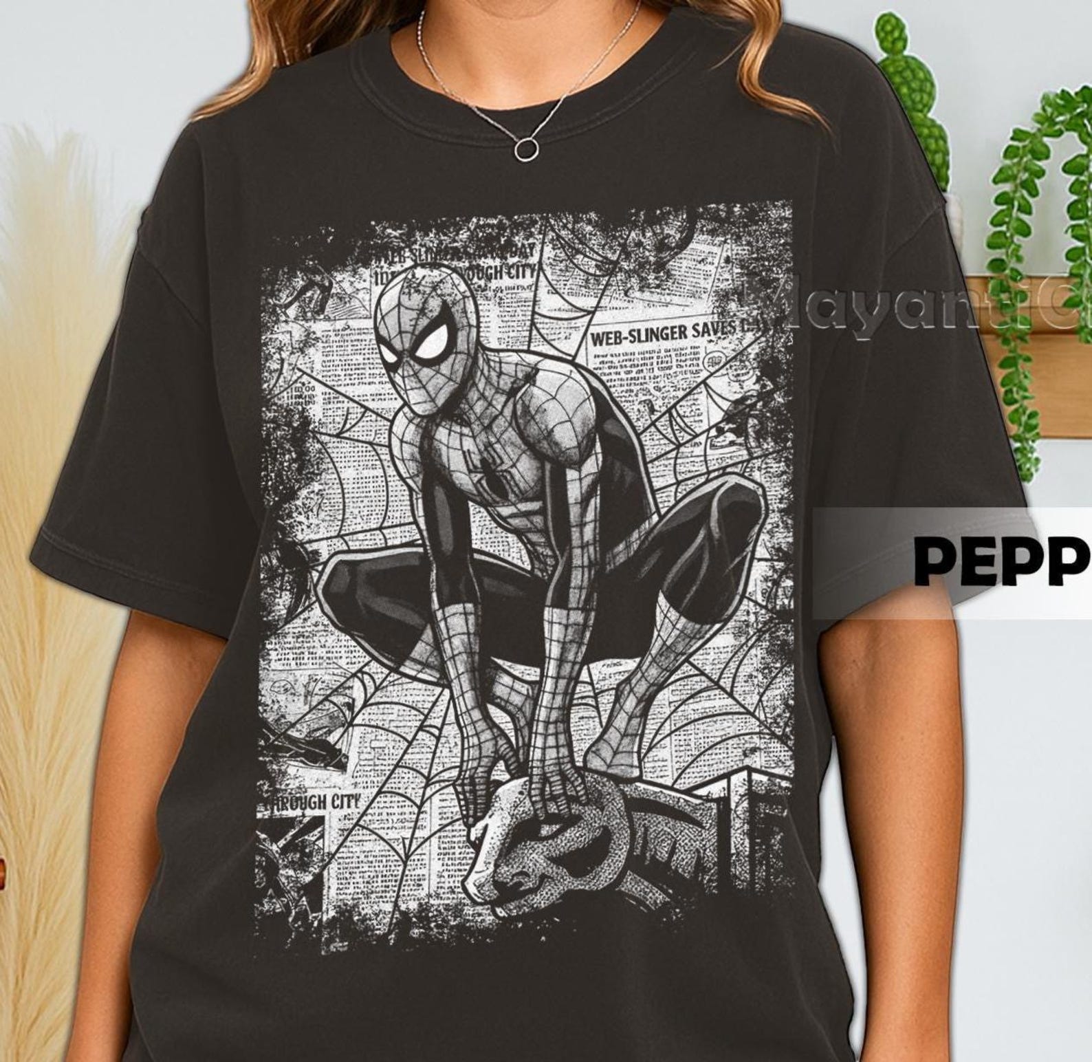 Retro 90 s Comfort Colors Spider-Man T-Shirt, Spider-Man Brand New Day, MCU Fan T-Shirt, Gift For Women and Man M