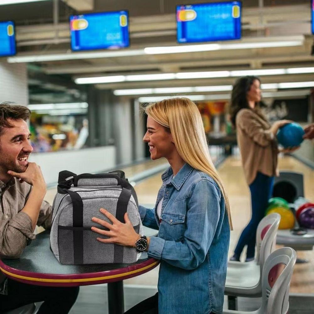 Storage Bag Single Bowling Bag With Padded Bowling Container Case Bowling Ball Bag  Outdoor Sports