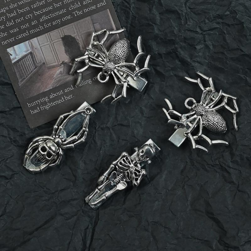 Halloween Barrettes Cute Skeleton Hair Clip Cosplay Party Headwear Cute Hair Clip Dress Up Party for Masquerades
