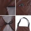 Grembiule in Pelle PU Unisex da Chef da Cucina Barista Barista Tasche Grembiule Barbiere Casalingo Caffetteria Ristorante Giardino Grembiule