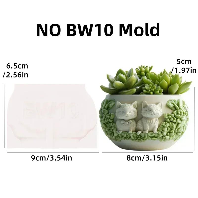 Yak Succulent Plant Flower Pot Resin Silicone Mold Sitting Cute Cow Storage Box Concrete Mould Cow Yak Candle Cup Gypsum Molds