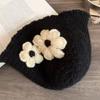 Handmade Crochet Flower Knitted Hat Hollow Out Bowknot Beanies Hat Casual Flower Weave Cap  Outdoor
