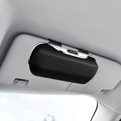Estojo para Óculos de Sol para Carro Organizador de Para-sol para Óculos Estojo Organizador de Armazenamento Acessórios Internos Automotivos para Veículo