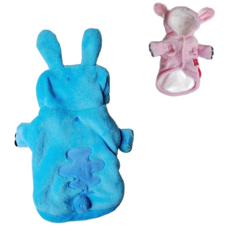 Flanell-Hundekleidung für kleine große Welpen, Winter, rosa, blau, Golden Retriever, französische Bulldogge, Katze, Kapuzenjacke, große Kostüme