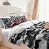 Racing Sports Car Print Bedding Set: Customizable Three-Piece with Pillowcase