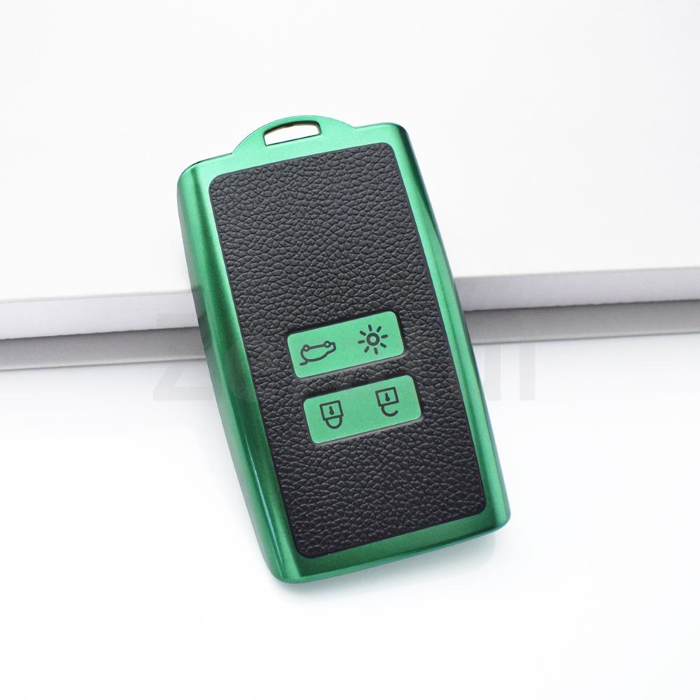 Car Key Case Cover Shell for Dacia Sandero Card Leather TPU for Renault Koleos Captur Megane Clio Scenic Talisman Arkana Fob