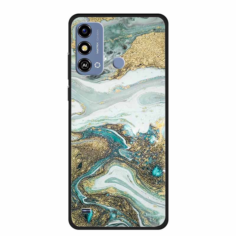 Soft Silicone Cover For ZTE Blade A53 / A53Pro / A53Plus Case Marble TPU Black Protector Case for ZTE Blade A53 Plus Cover Funda