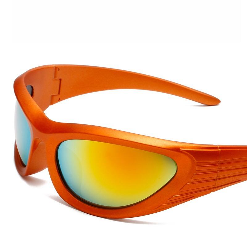 

Ретро Y2K Женские Солнцезащитные Очки SportsPunk Солнцезащитные Очки Уникальные Овальные Солнцезащитные Очки Мужские Очки От Солнца Зеркальные Цветные Y2K Очки