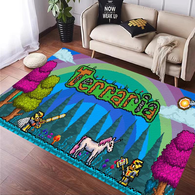 Juego Sandbox T-Terraria Alfombra Cocina Felpudo Entrada Decoración Suelo Dormitorio Alfombra Sala de Estar Baño Alfombras Antideslizantes