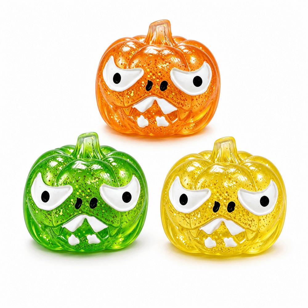 TPR Halloween Dumplings Squeeze Toy Devil Pumpkin Stress Relief Sensory Ball Stress Relief