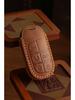 Genuine Leather Jeep Key Cover for Grand Commander & Grand Cherokee - Handmade Protective Shell with Buckle