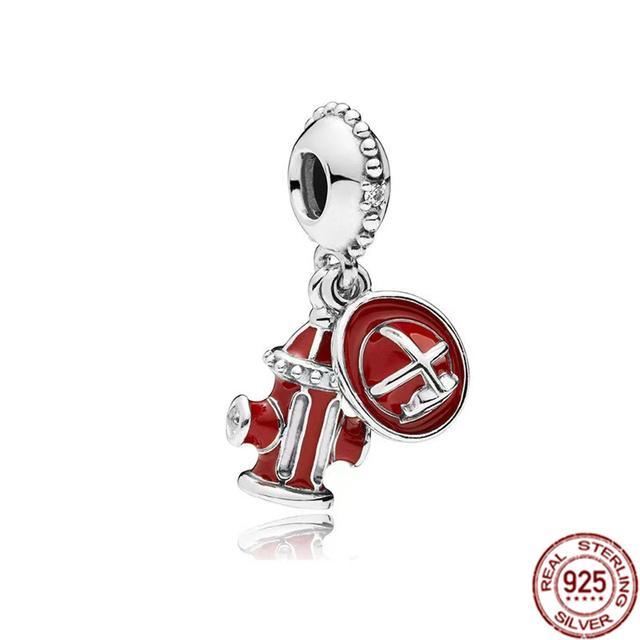 New 925 Sterling Silver Fortune Cat &Good Fortune Carp Fish Dangle Charm Fit Sweet Fasion Bracelet Bangle Women Diy Jewelry