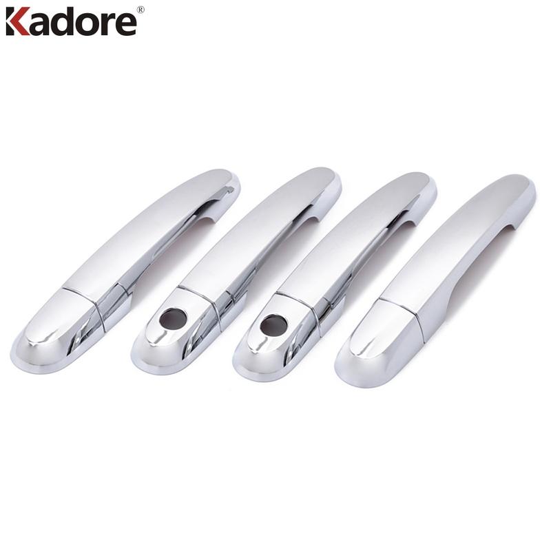 Door Handle Cover Trims For KIA Sorento 2010 2011 2012 2013 2014 2015 Chrome Car Side Door Handles Catch Cap Accessories
