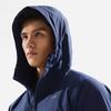 Li-Ning Fitness Series Windproof Water-Repellent Three-Dimensional Cut Fleece-Lined Hooded Zip-Up Sports Jacket Men Jackets Deep-Navy AFDU089-3