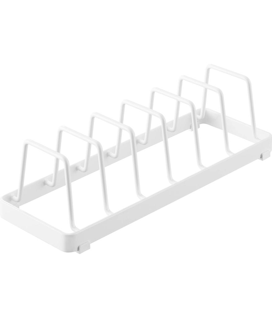 Yamazaki Tower Plate W32 X D11 X for Upright Storage In Drawers and 1375 Stand, White, H9cm, Cupboards,