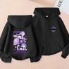 Lovci démonů K-pop Film Mikina na zip Módní Oversized Bunda Zapínací Mikina Streetwear