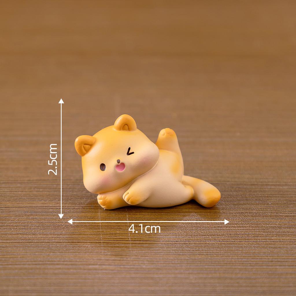 Creative Resin Fat Cat Figurine Blind Box Cute Desk And Car Decoration