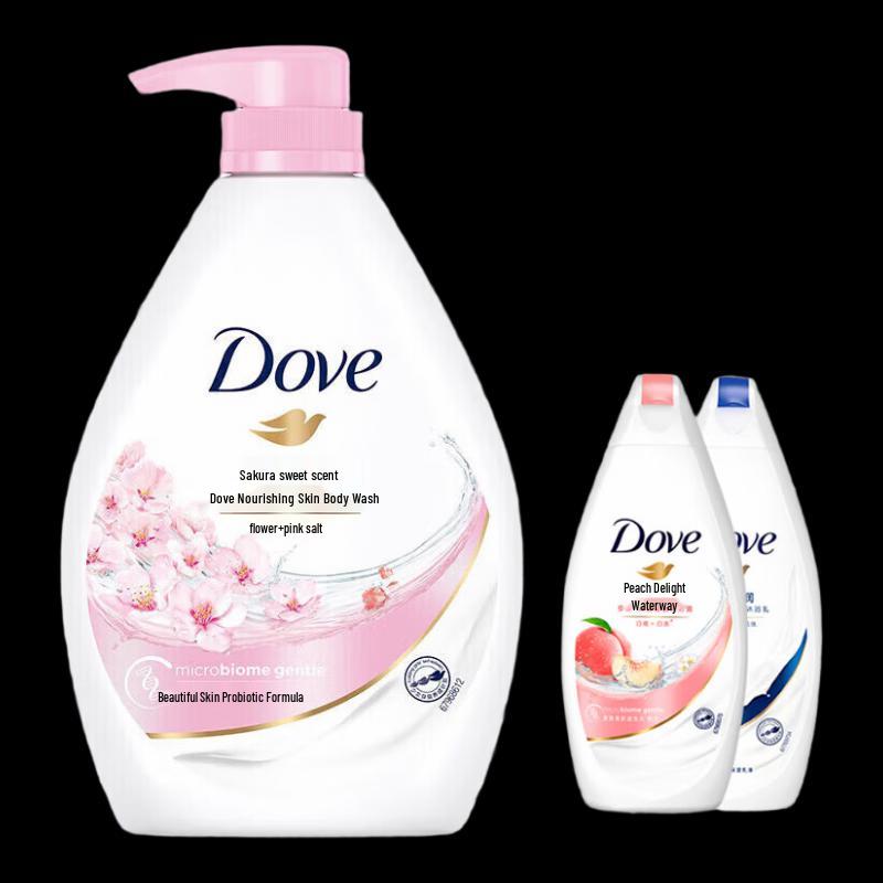 DOVE Cherry Blossom Sweet Scent Body Wash Bundle