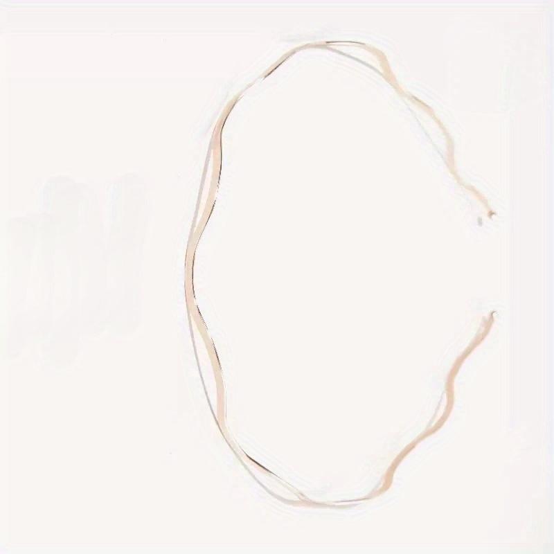 1Pcs Metal Waves Thin Hair Hoop Gold Silver Women Hairband Simple Practical Bangs Head Hoop Fashion Hair Accessories
