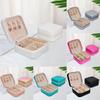 Fashion Mini Jewelry Box With Upgraded Pu Leather For Earrings And Necklace Storage