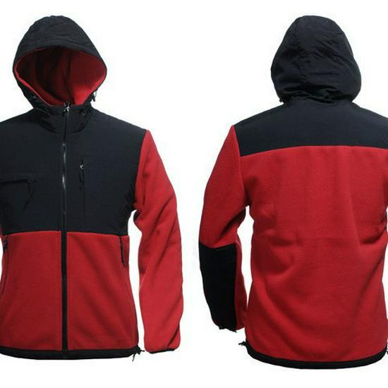 European and American North Denali Fleece Hoodie - Warm Hooded Sweatshirt with Embroidered Logo