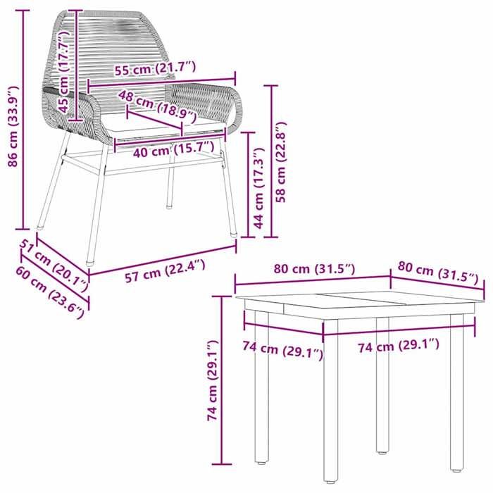 VidaXL Garden Dining Set Cushions 5 Pcs Grey Poly Rattan Glass 3334577