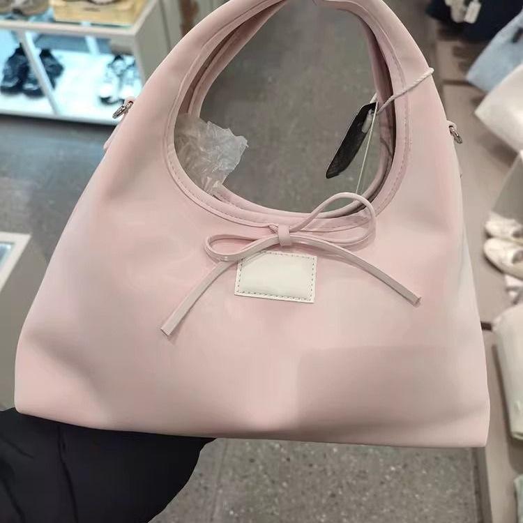 Spring Handbag Gentle And Sweet Strap Bow Korean Simple Casual Messenger Bag Tote Bag