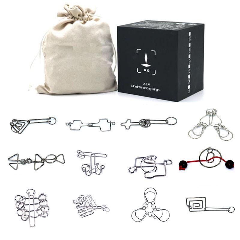 IQ Toys 8-teiliges Puzzle-Set - TikTok Trend Interlocking Rings