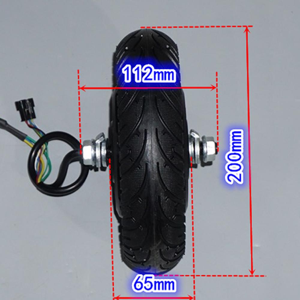 36 V 250 W Neodym-starker Magnet Bürstenloser Motor für Elektroroller 8 Zoll Bürstenloser zahnloser Hochgeschwindigkeits-Radmotor Gummireifen
