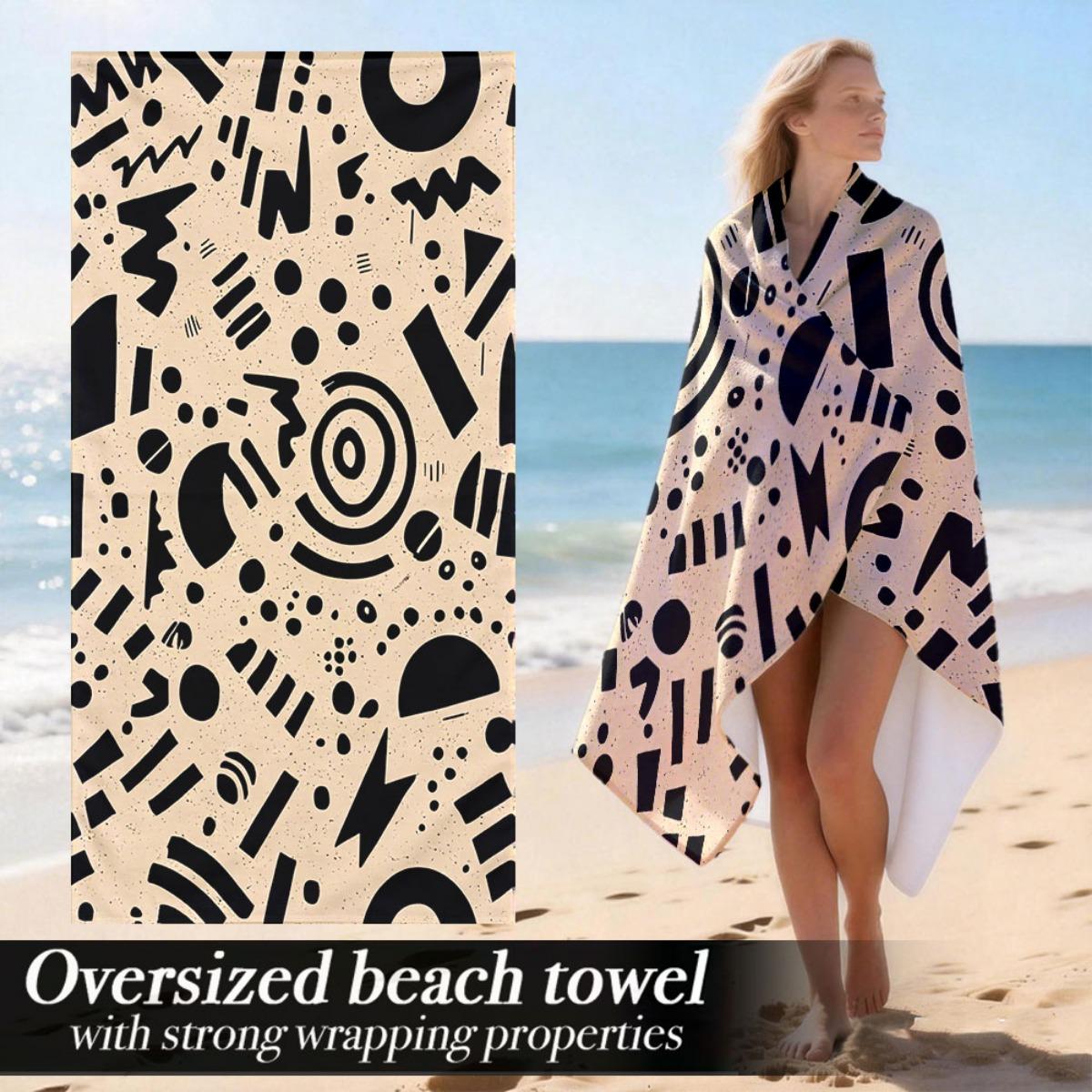 

Oversized Beach Towel | Soft And Absorbent Plush Luxury Bath Towel with Excellent Wrapping Features | Ideal for Outdoor Use, Swi W30*H60(CM)