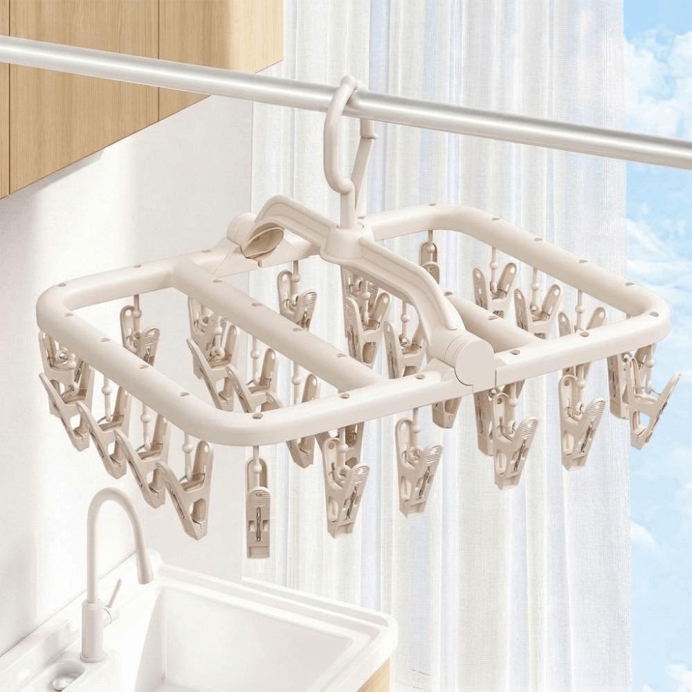 Plastic Socks Drying Clips Windproof Hanging Underwear Clips Sock Underwear Rack Apartment