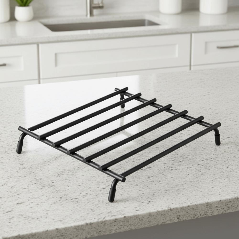Striped Design Pot Rack Anti-slip Pot Holder Kitchen Trivet Hot Dish/Bowl