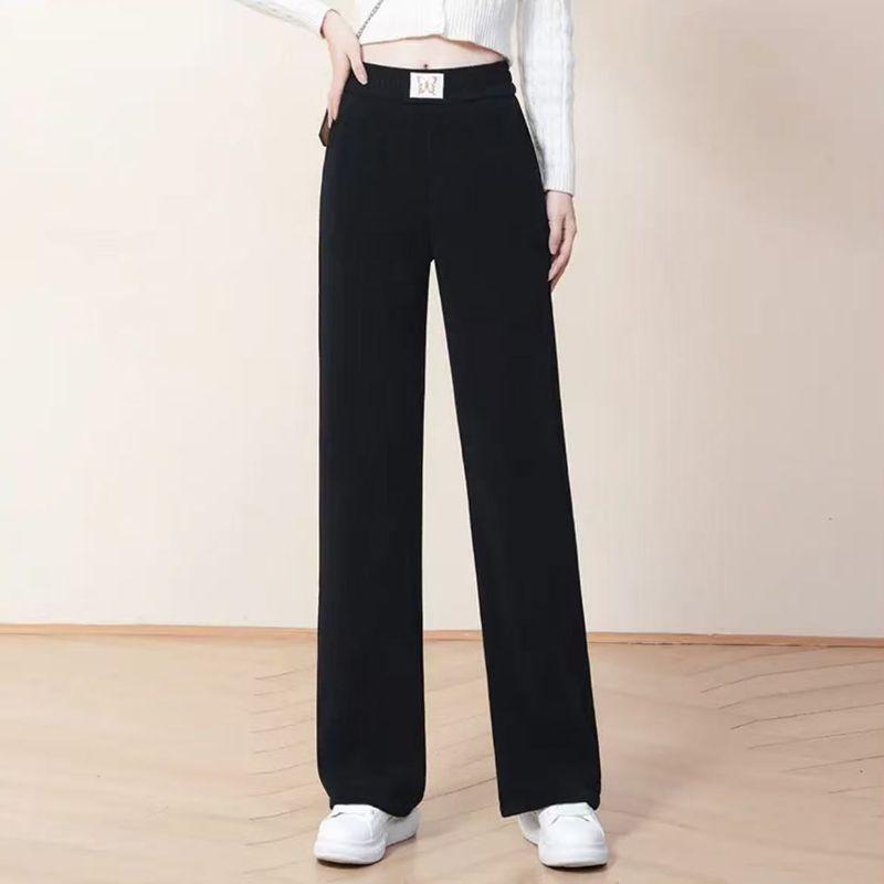 High Waist Narrow Wide Leg Pants Women Autumn Winter New Narrow Pants Straight Pants Women